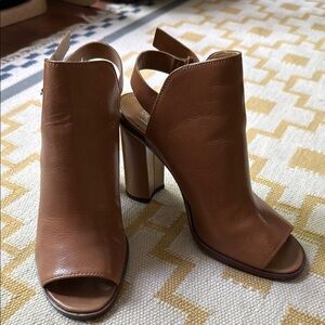 Dolce Vita Whittney Leather Peep-Toe Heels